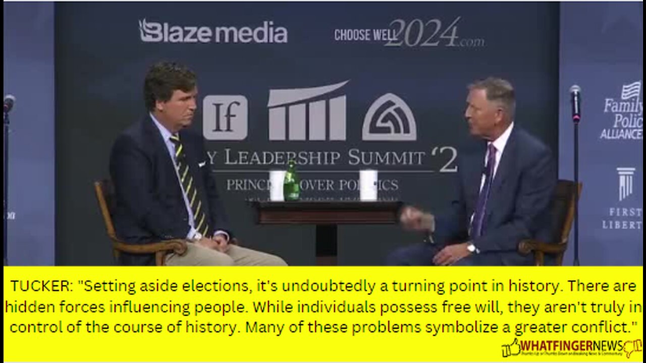 TUCKER: "Setting aside elections, it's undoubtedly a turning point in history.