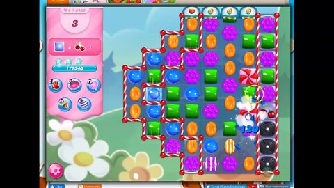 Candy Crush Level 3485 Talkthrough, 15 Moves 0 Boosters