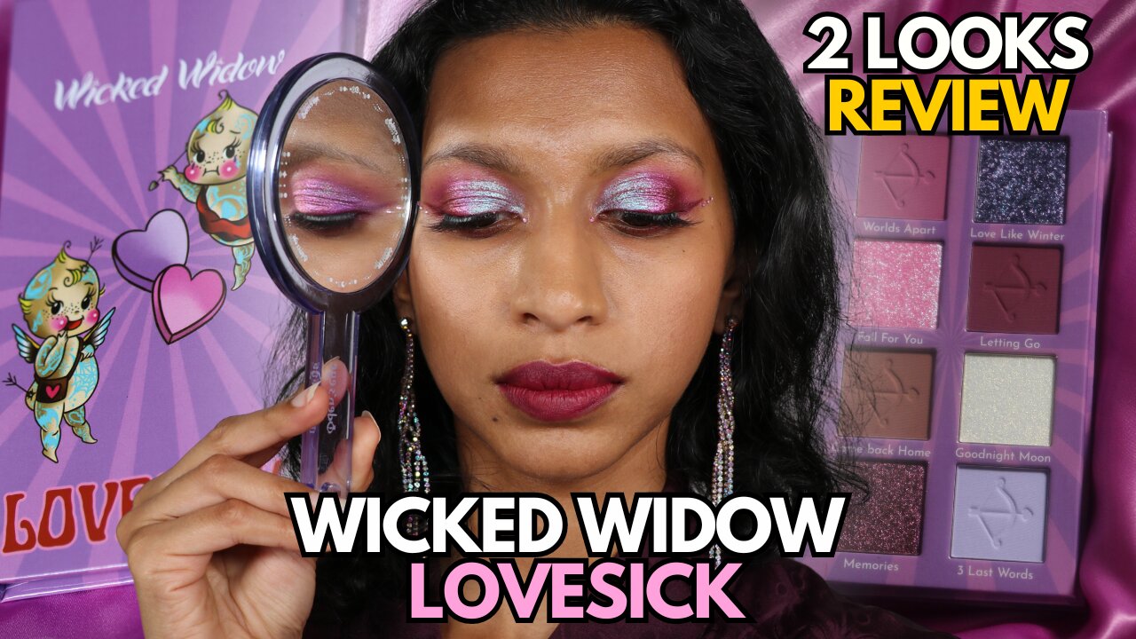 NEW Wicked Widow Beauty LOVESICK Valentine's Day Palette Review