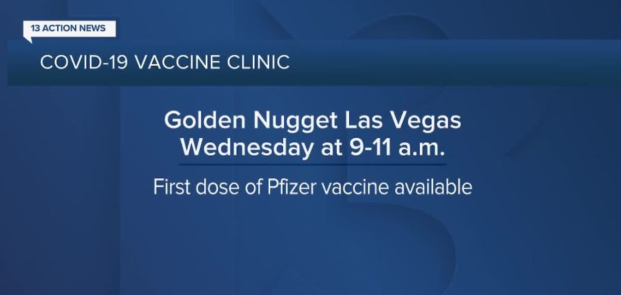 Vaccination clinic at Golden Nugget