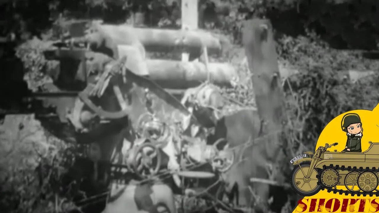 Destroyed 88MM Flaks Montebourg - Normandy #shorts 46