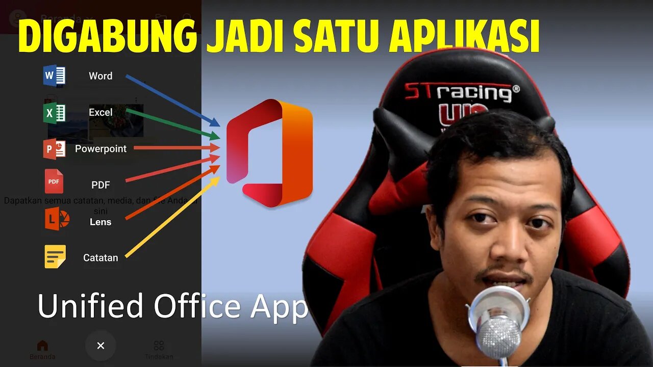 Aplikasi Office Gabungan Word, Excel, PowerPoint, Lens (Unified Office App)