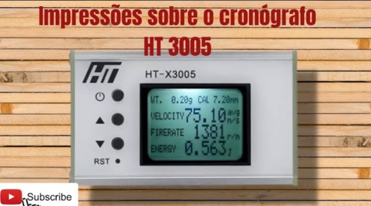 Impressões do Cronógrafo HT 3005