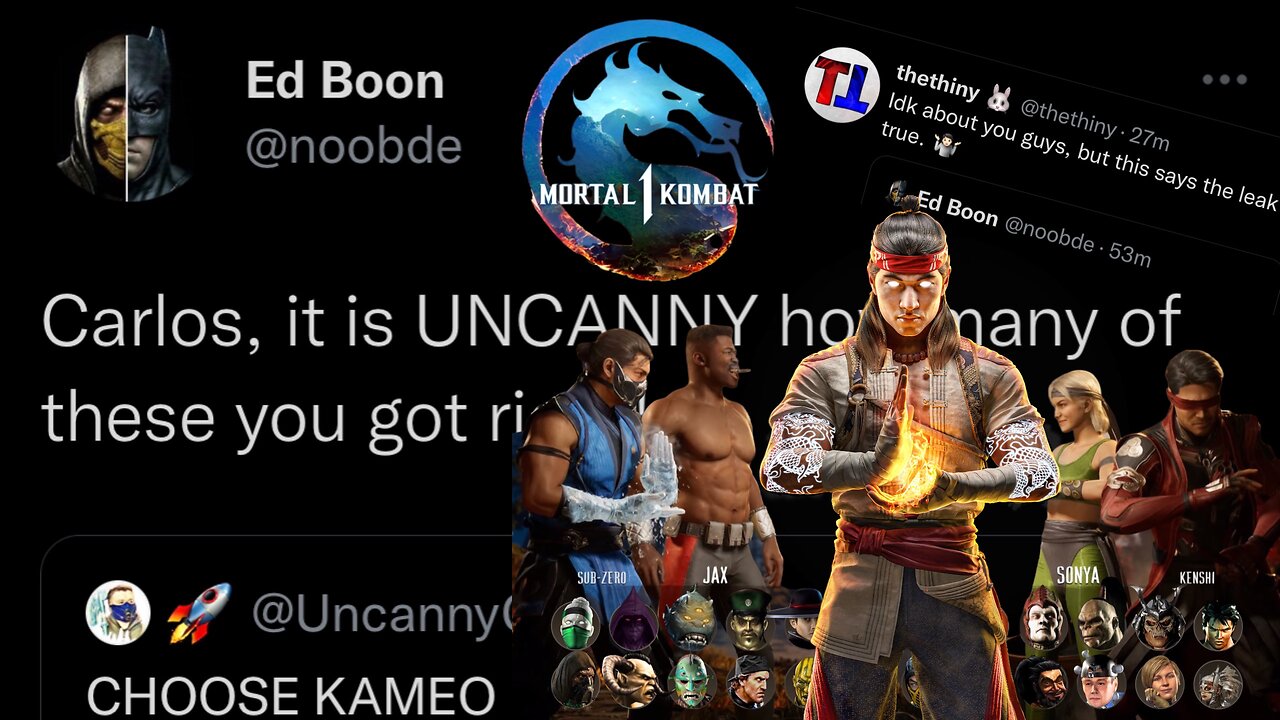 Mortal Kombat 1 Ed Boon Confirms Kameo List Is Accurate The Leaked Kameo List Was True After All