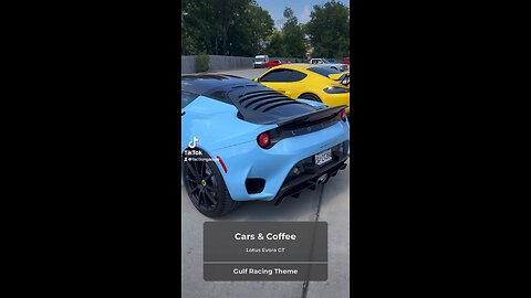 Lotus Evora GT in Gulf Racing theme