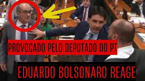 Deputado do PT PROVOCA Eduardo Bolsonaro que não se aguenta e parte pra cima.