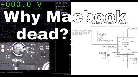 Fixing dead Macbook Pro with PP3V42_G3H missing & no magsafe light