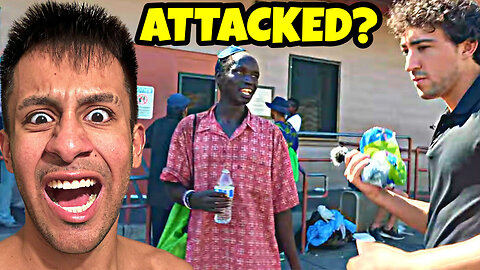 HOMELESS CRACKHEAD ATTACKS JOURNALIST?