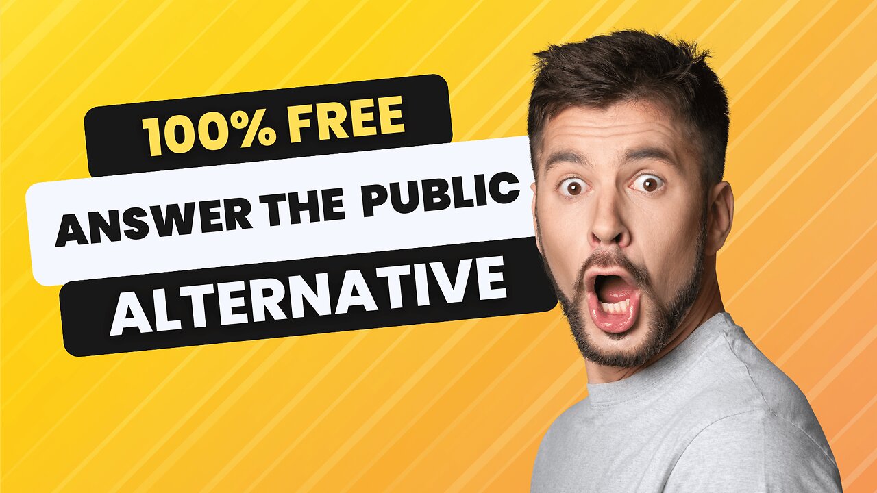 FREE Answer The Public Alternative - Insanely Useful SEO Tool