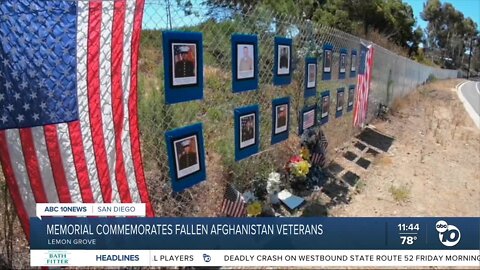 Memorial in Lemon Grove honors fallen Afghanistan veterans