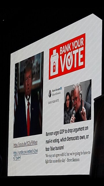 TRUMP & BANNON "Bankyourvote.com"