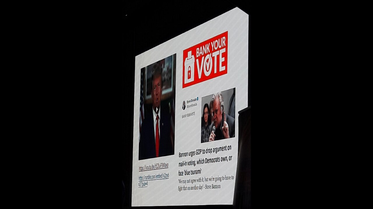 TRUMP & BANNON "Bankyourvote.com"