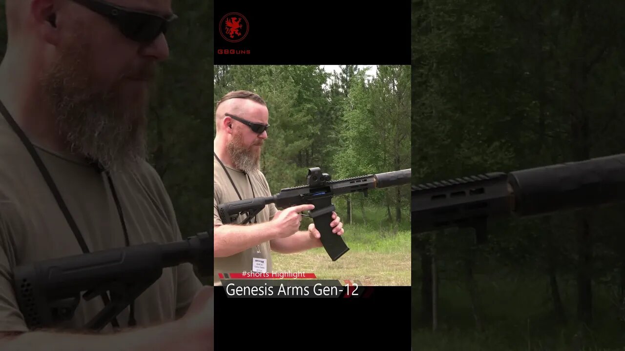 Full-auto 12 Gauge Genesis Arms Gen-12 Shotgun #Shorts
