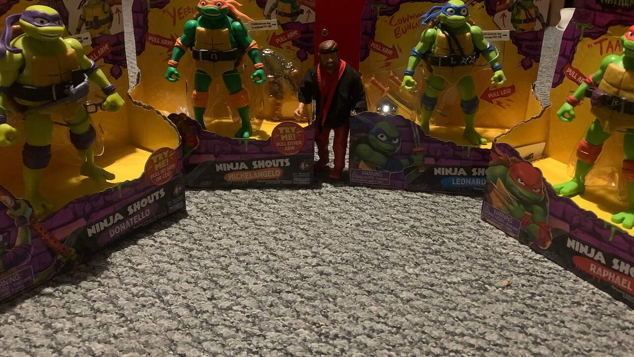 Mexican Chuck Norris meeting the Teenage Mutant Ninja Turtles