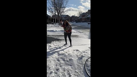 Playing in the Snow !! best day in Canada !!