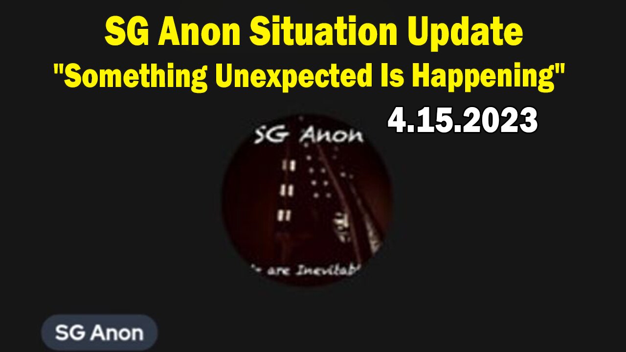 SG Anon Situation Update: "Something Unexpected Is Happening"