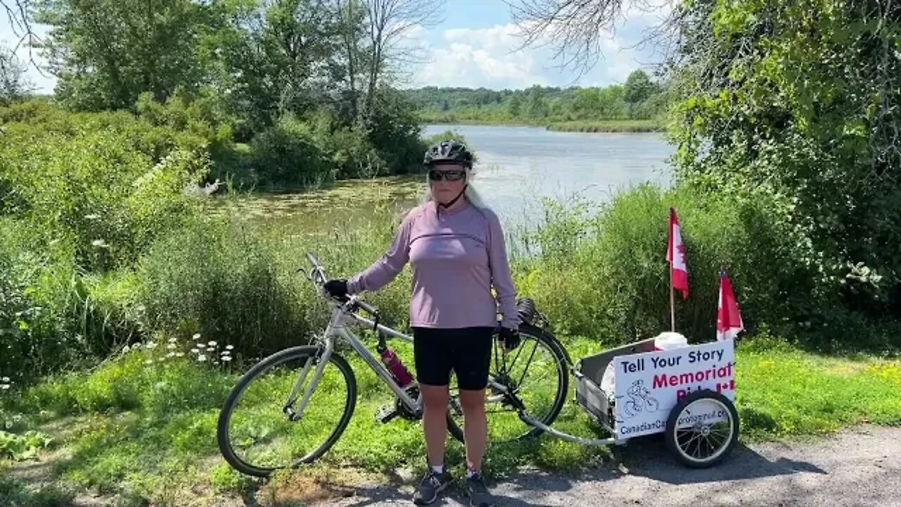 On the road again, Cara McMinn Tell your Story Memorial Ride.