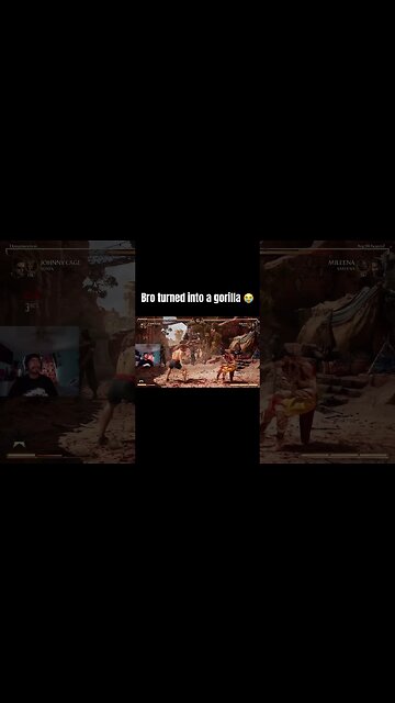 Bro turned into a gorilla after winning in Mortal Kombat 1 💀