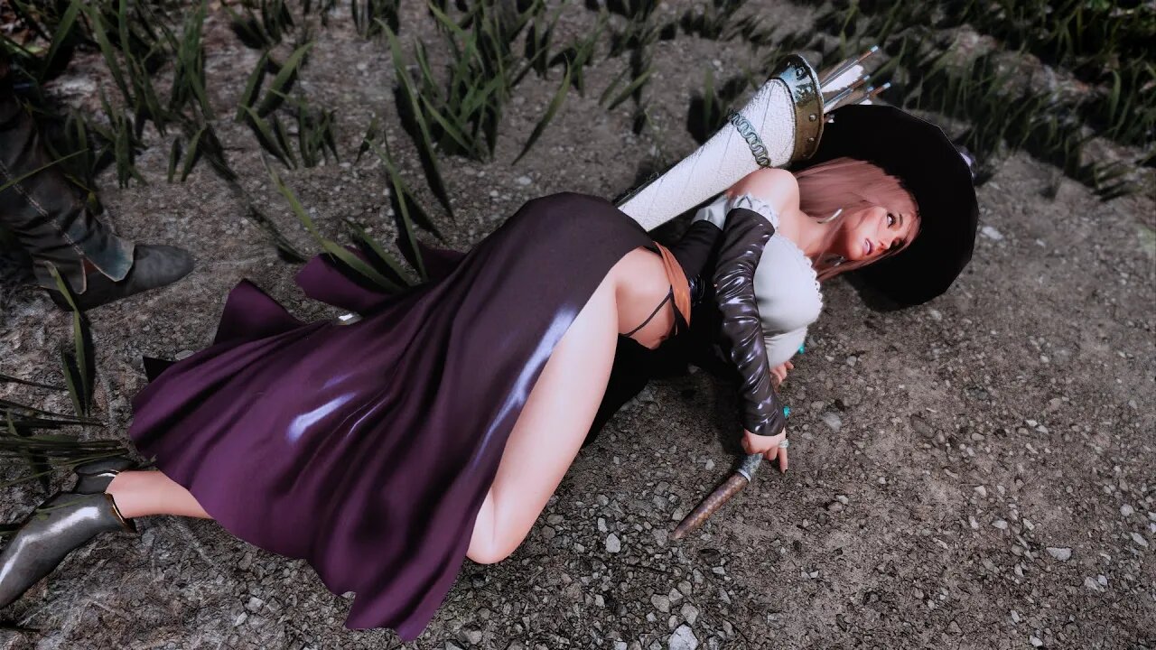 Skyrim (Dint999)Witch Outfit from Dragon's Crown SSE HDT SMP