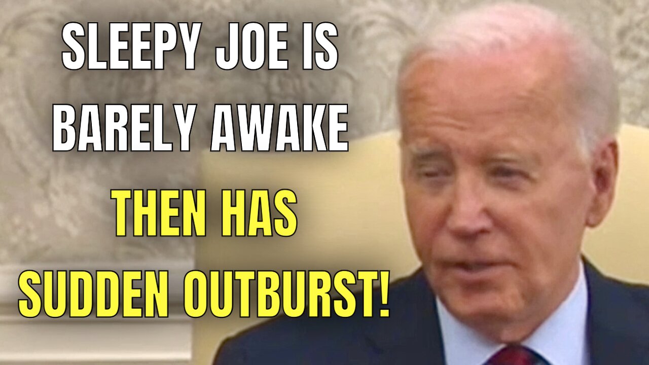 Sleepy Joe Biden was BARELY Understandable, then had a SUDDEN Outburst at a Reporter! 🤷‍♂️