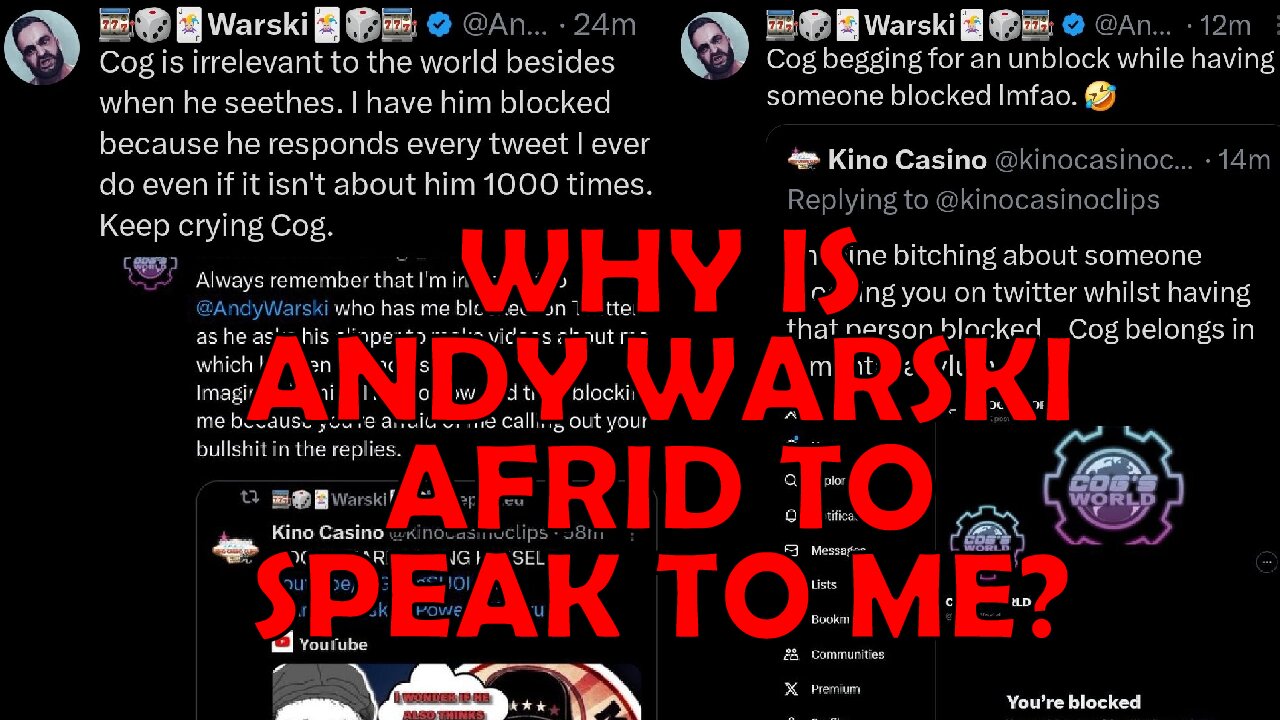 Ethan Ralph W & Why Is Andy Warski Terrified To Speak To Me Directly 1 On 1?