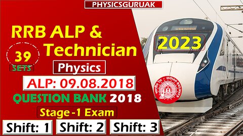 RRB ALP & Technician 2023 || RRB ALP & Technician Question Bank || ALP PYQ || APL 2023