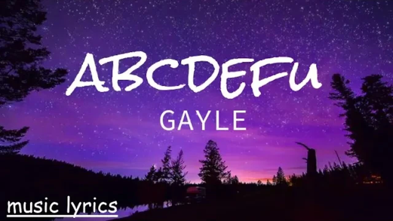GAYLE - abcdefu [ lyrics ]