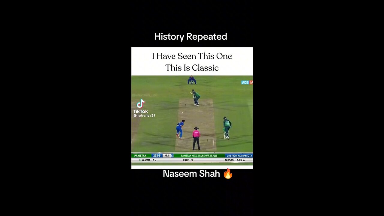 Pak vs Afg thrilling moments