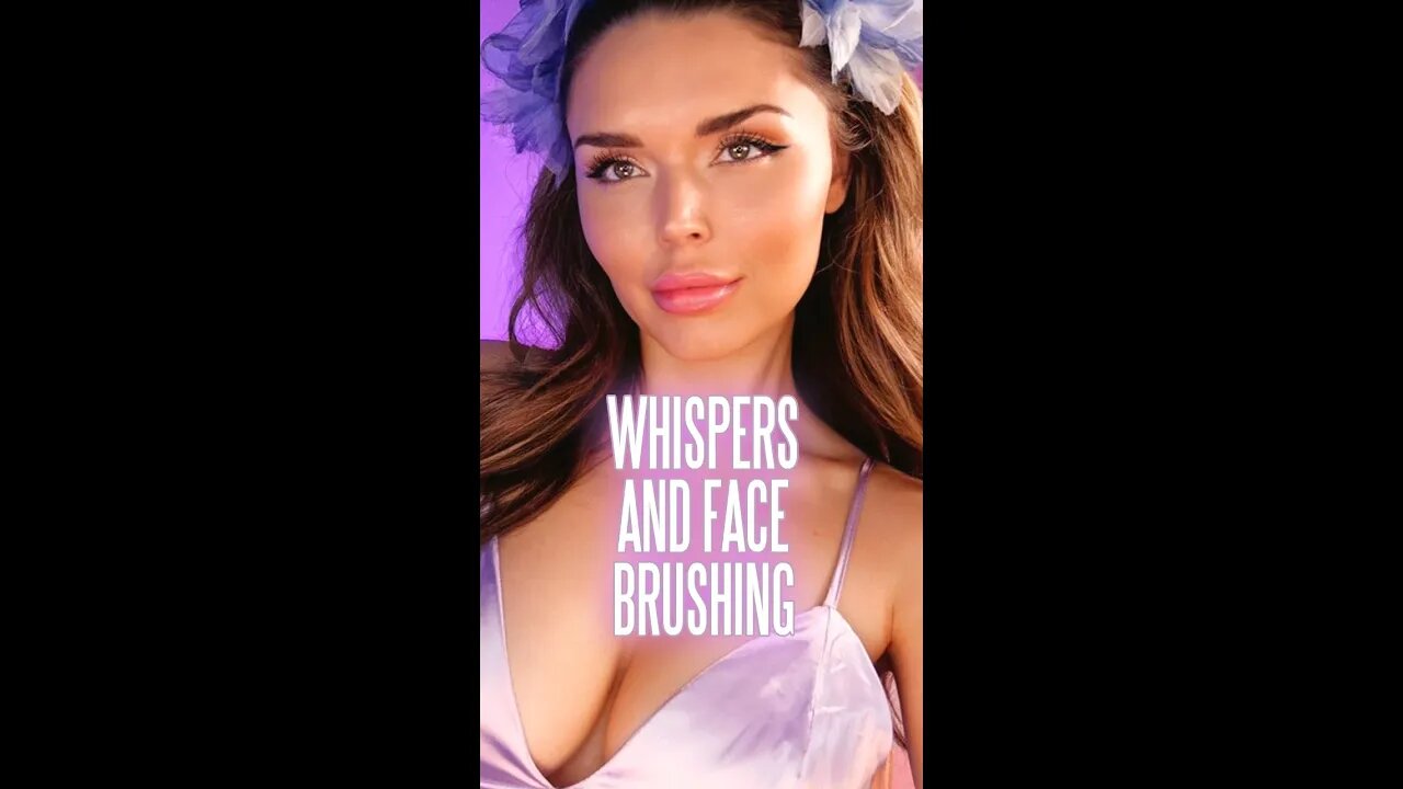 Sweet Whispers + Face Brushing #asmr #shorts