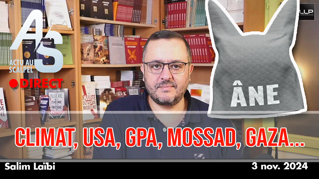 Actu Scalpel 3 nov. 24 : Climat, USA, GPA, Mossad, Gaza...