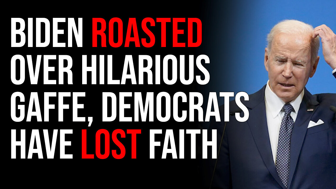 Biden Roasted Over Hilarious Gaffe, Democrats Have Even Lost Faith In His Brain