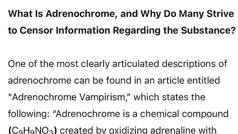 Adrenochrome