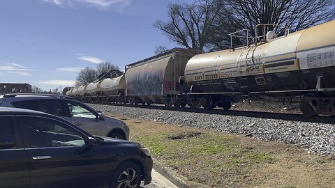 Long Train With DPUs at Cherokee Avenue Part 2-January 20, 2023