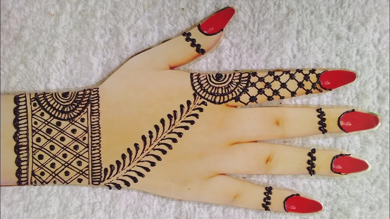 Bracelet Finger Mehndi Design | Easy Back Hand Mehndi Designs | Sana Designs