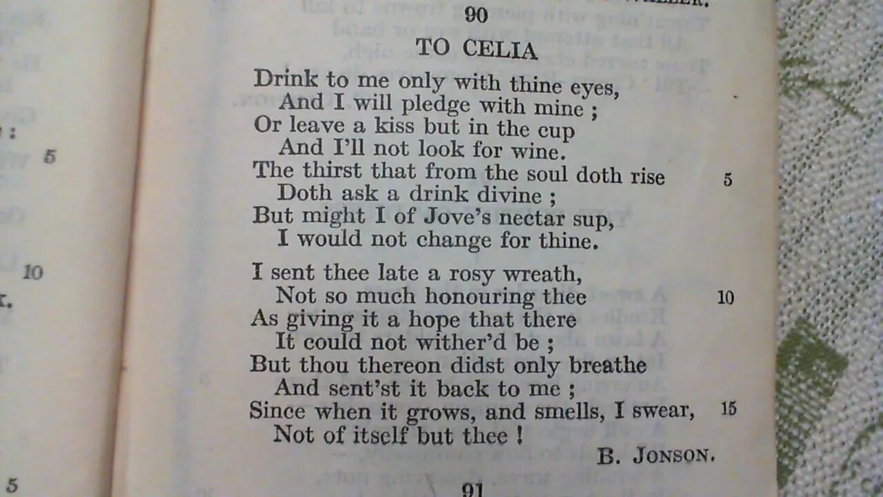 90 To Celia - B. Jonson