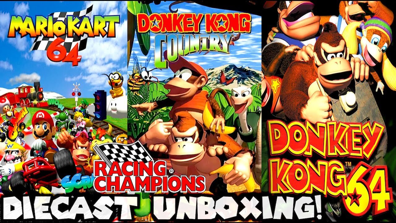 Mario Kart 64, Donkey Kong Country and Donkey Kong 64 Diecast