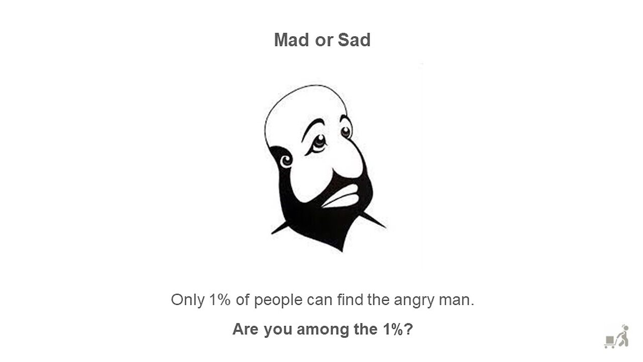 Only 1% Can Find The Sad Man | Solved