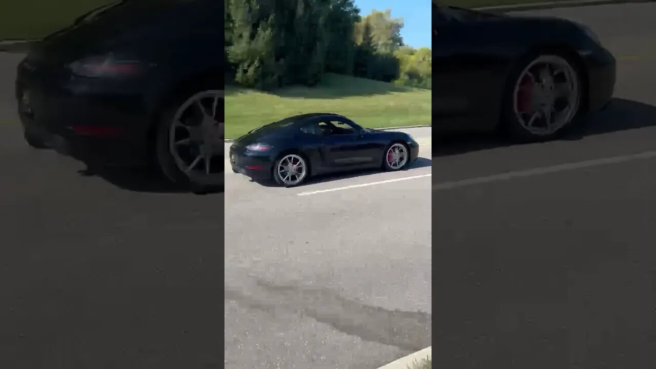 718 Cayman S Pulling Out of Cars and Coffee