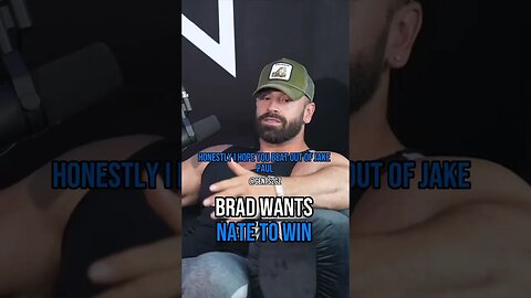 💥Brad Wants Nate Diaz To Win Against @jakepaul 🔥#shorts