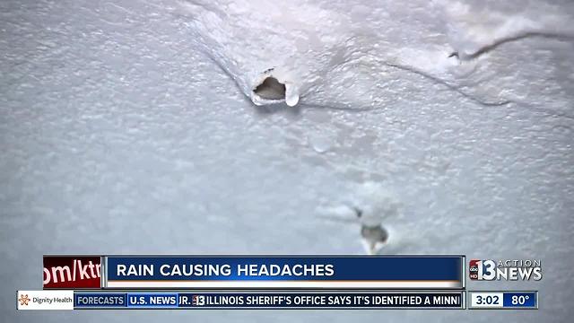 Apartment roof leaking because of storm