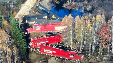 NORFOLK SOUTHERN FREIGHT TRAIN DERAILED IN MAINE 03/22/23