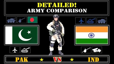 🇵🇰 Pakistan Bangladesh VS India 🇮🇳 Detailed Comparison of Military Power 2021