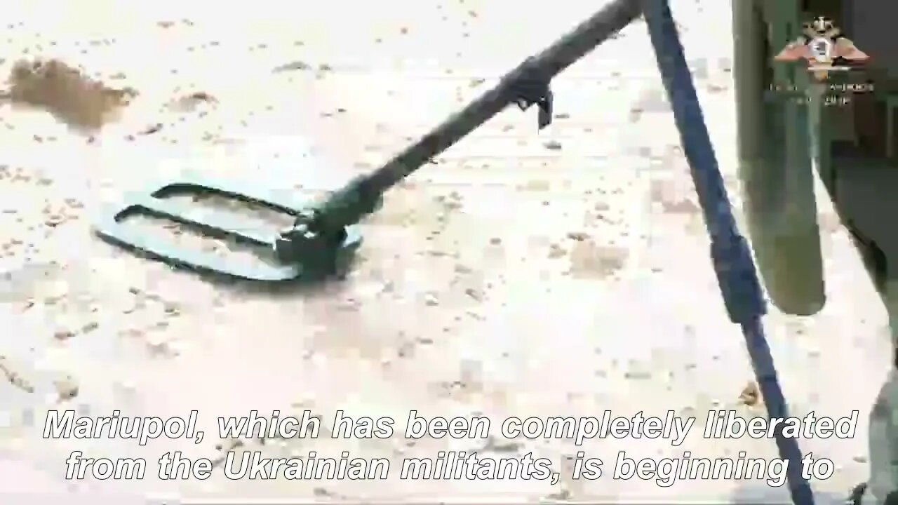 Russian & DPR Sappers Start Demining Mariupol With The Help Of The Uran-6 Robotic Complex