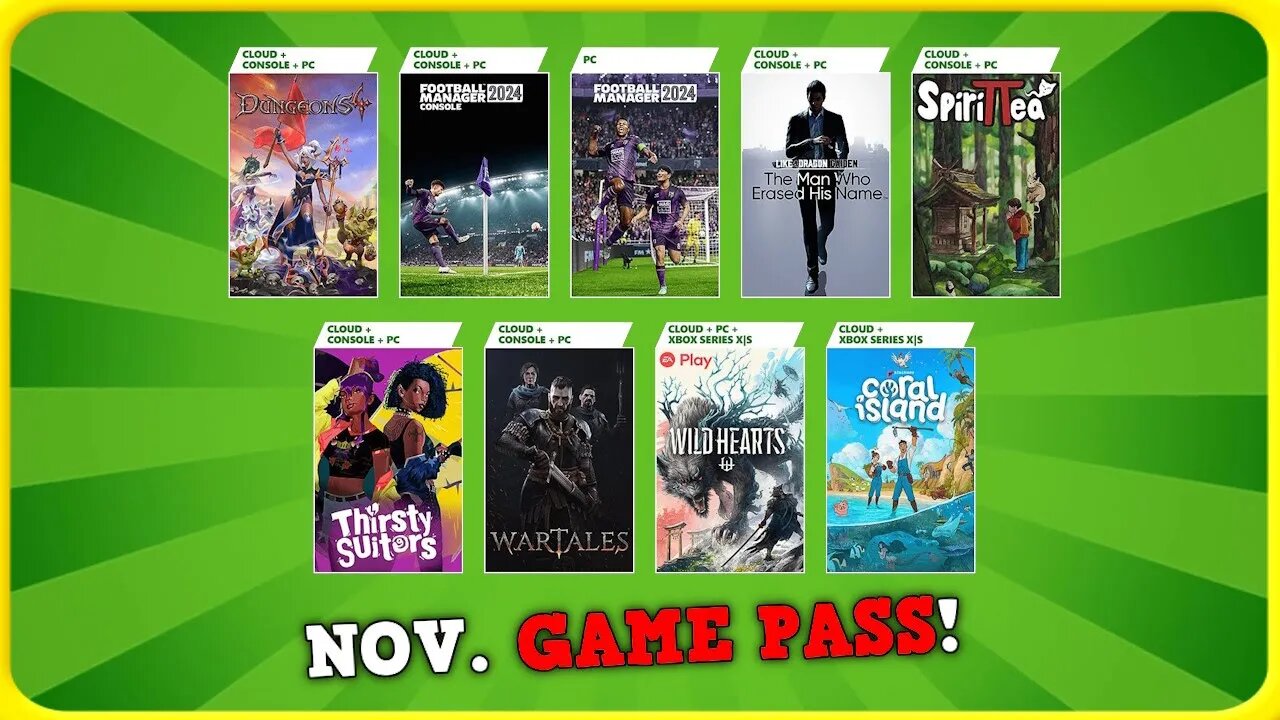 New Games Coming to Game Pass!