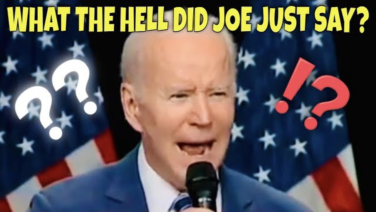 What was Joe Biden trying to say last night?