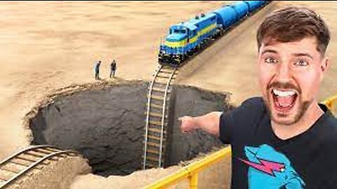 Battle Between Train and Enormous Pit