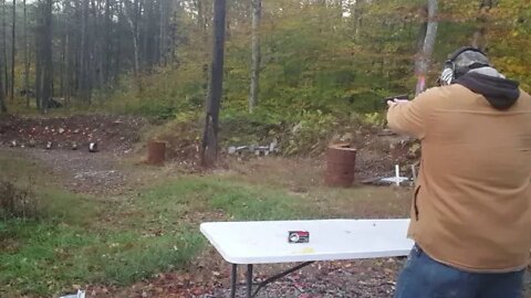Wolf 9mm 10/10 on Rim at 30 yds with Glock 17