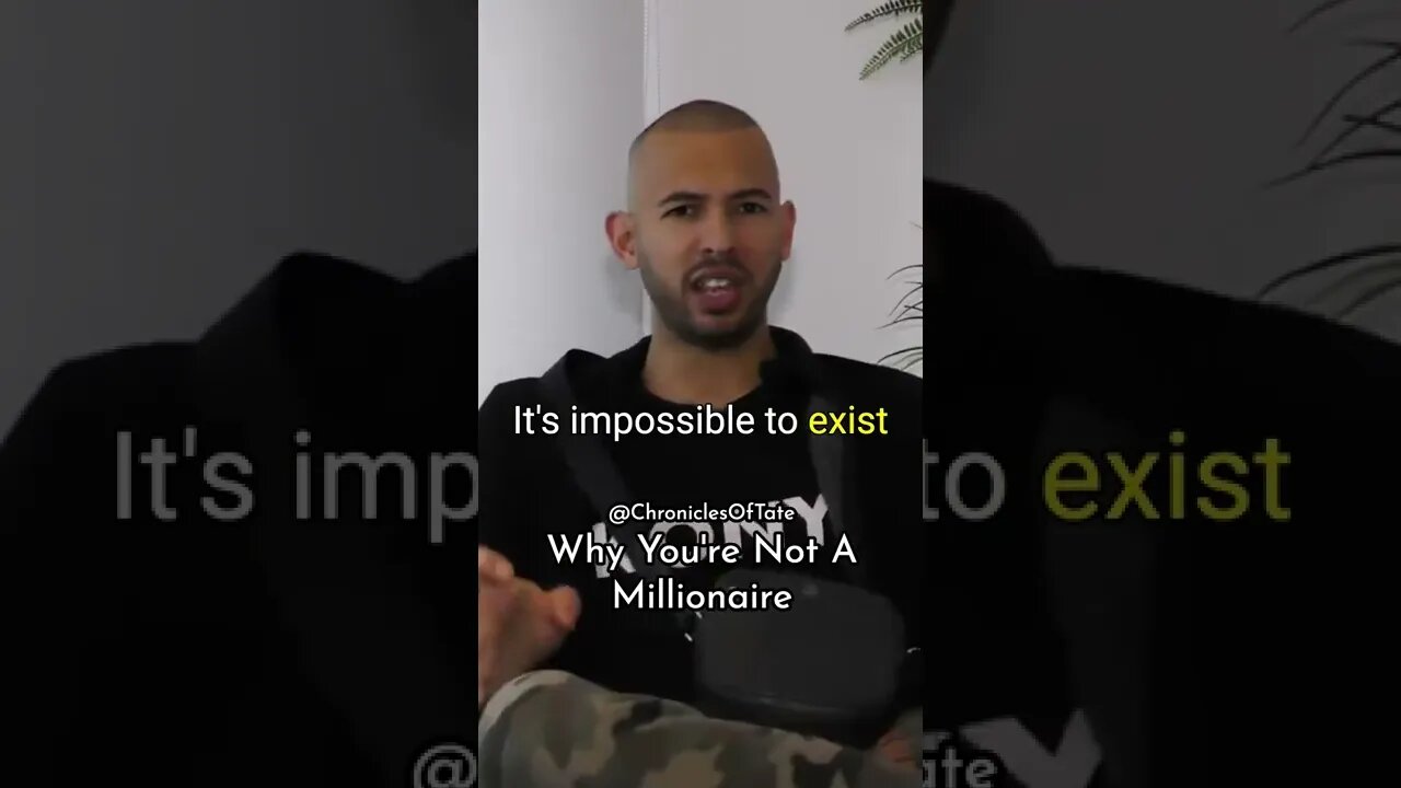 Why You're Not A Millionaire😂#AndrewTate #Trending #CobraTate