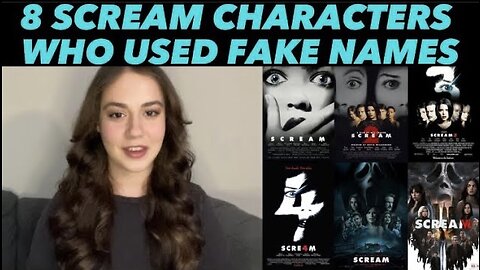 8 characters in the SCREAM FRANCHISE who have used fake names