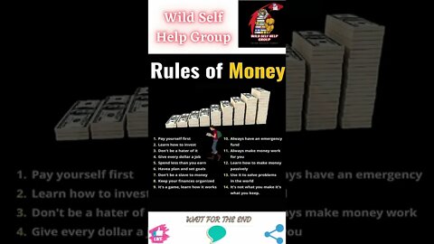 🔥Rules of money🔥#shorts🔥#wildselfhelpgroup🔥29 August 2022🔥